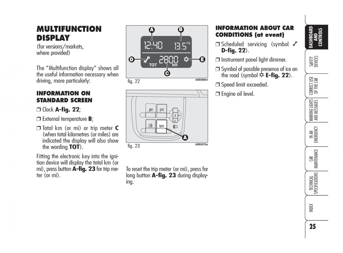 Alfa Romeo 159 owners manual / page 26