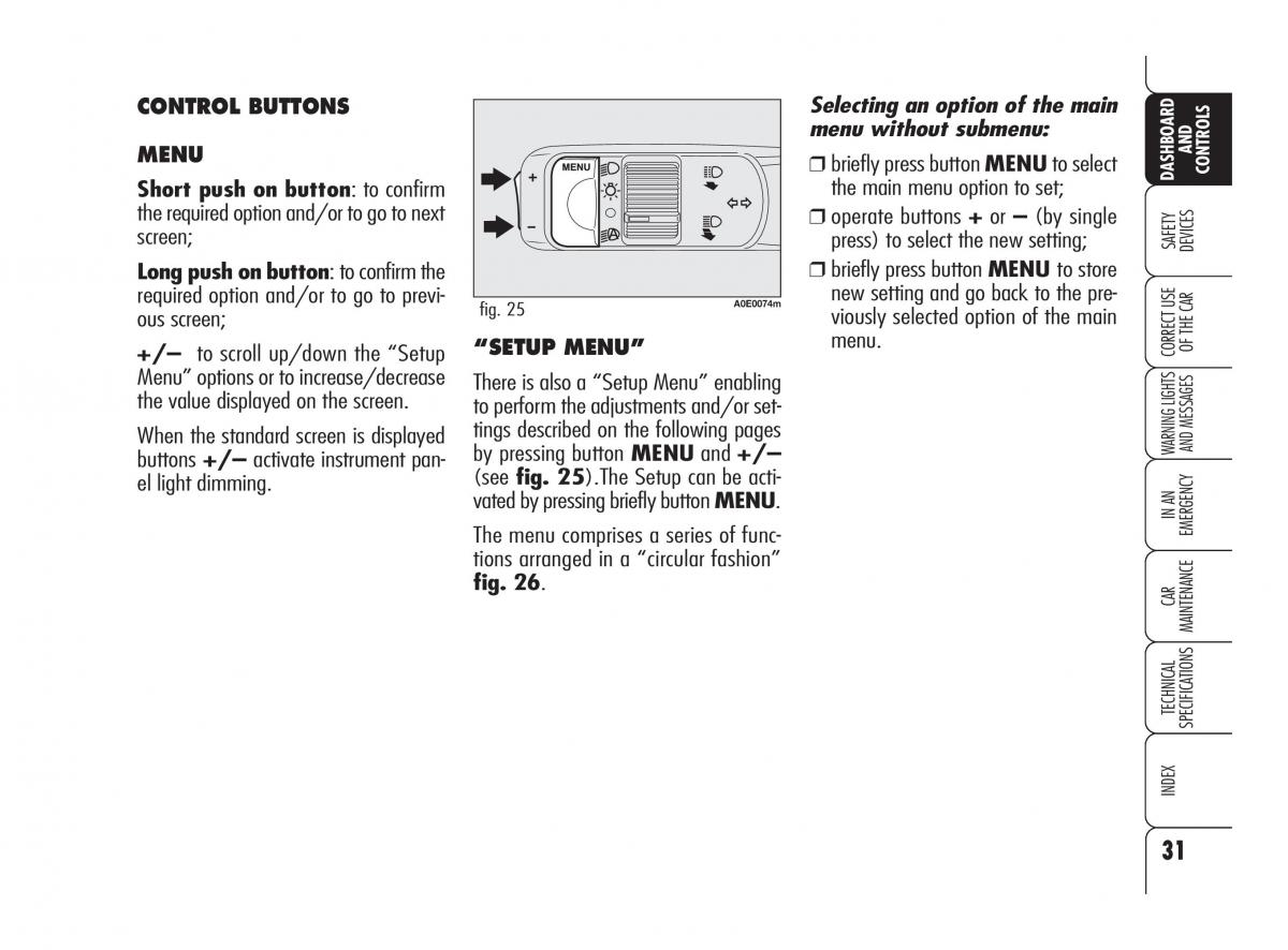 Alfa Romeo 159 owners manual / page 32