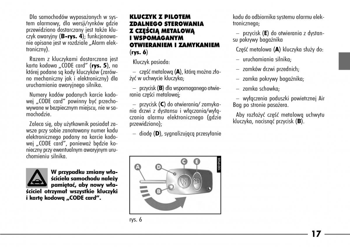 manual  Alfa Romeo 166 instrukcja / page 18