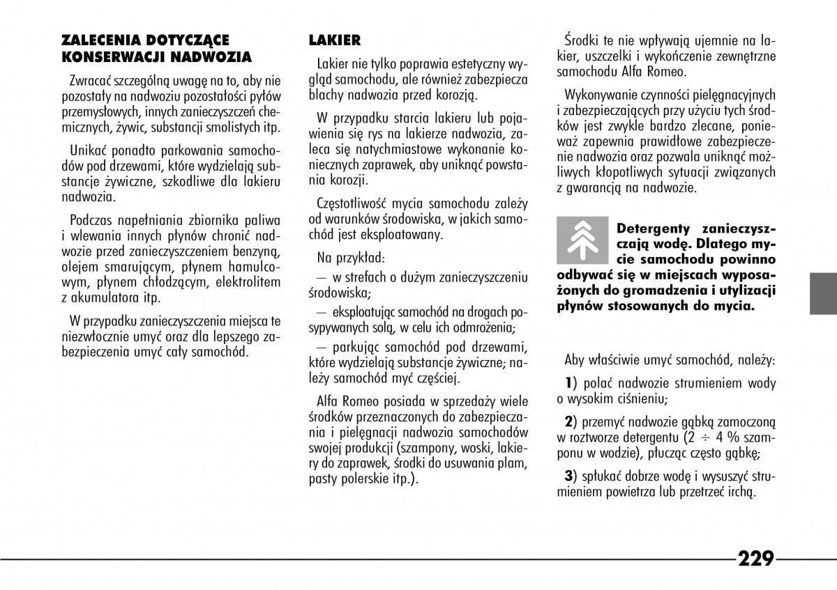 Alfa Romeo 166 instrukcja obslugi / page 230