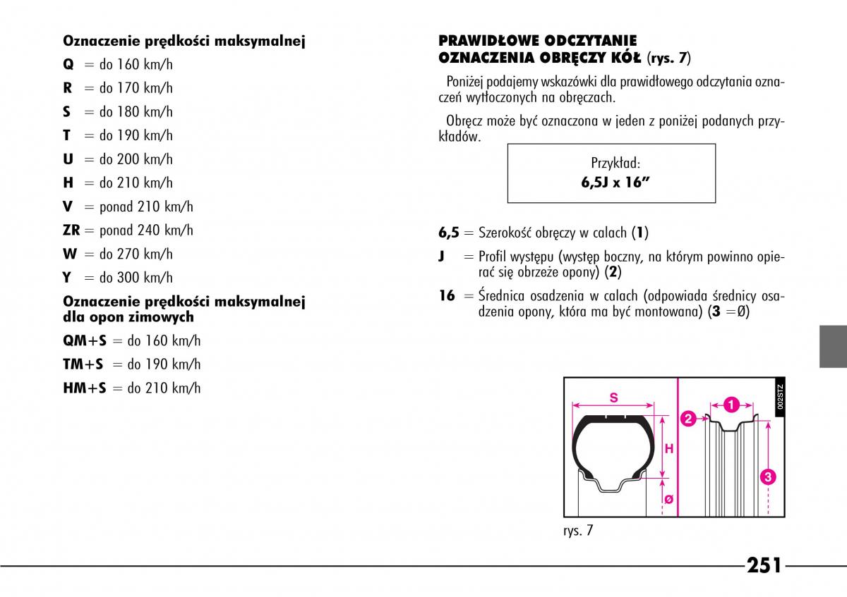 Alfa Romeo 166 instrukcja obslugi / page 252