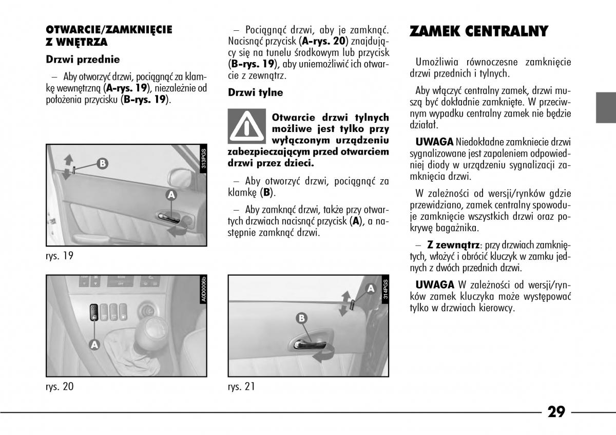 Alfa Romeo 166 instrukcja obslugi / page 30