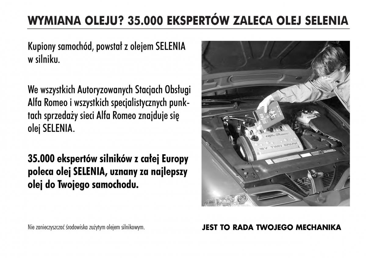 Alfa Romeo 166 instrukcja obslugi / page 266