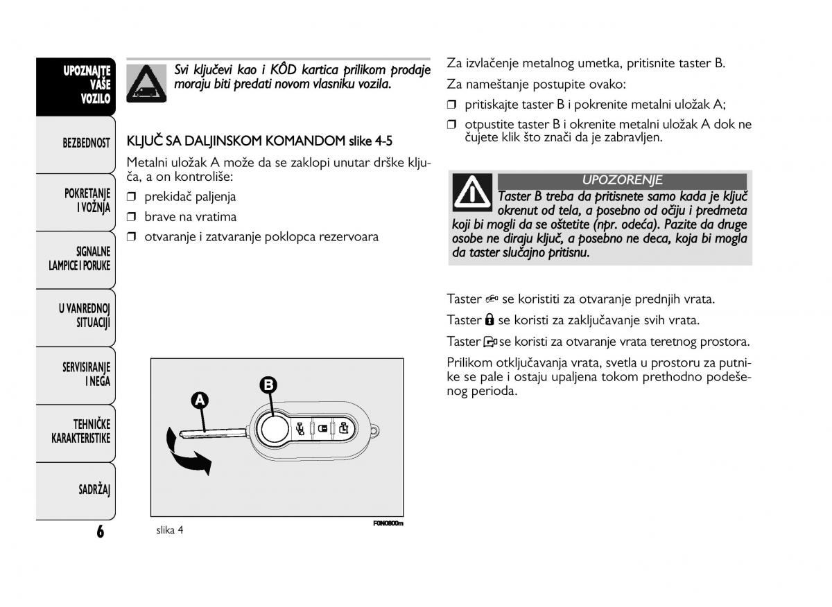 Fiat Ducato III 3 vlasnicko uputstvo / page 10