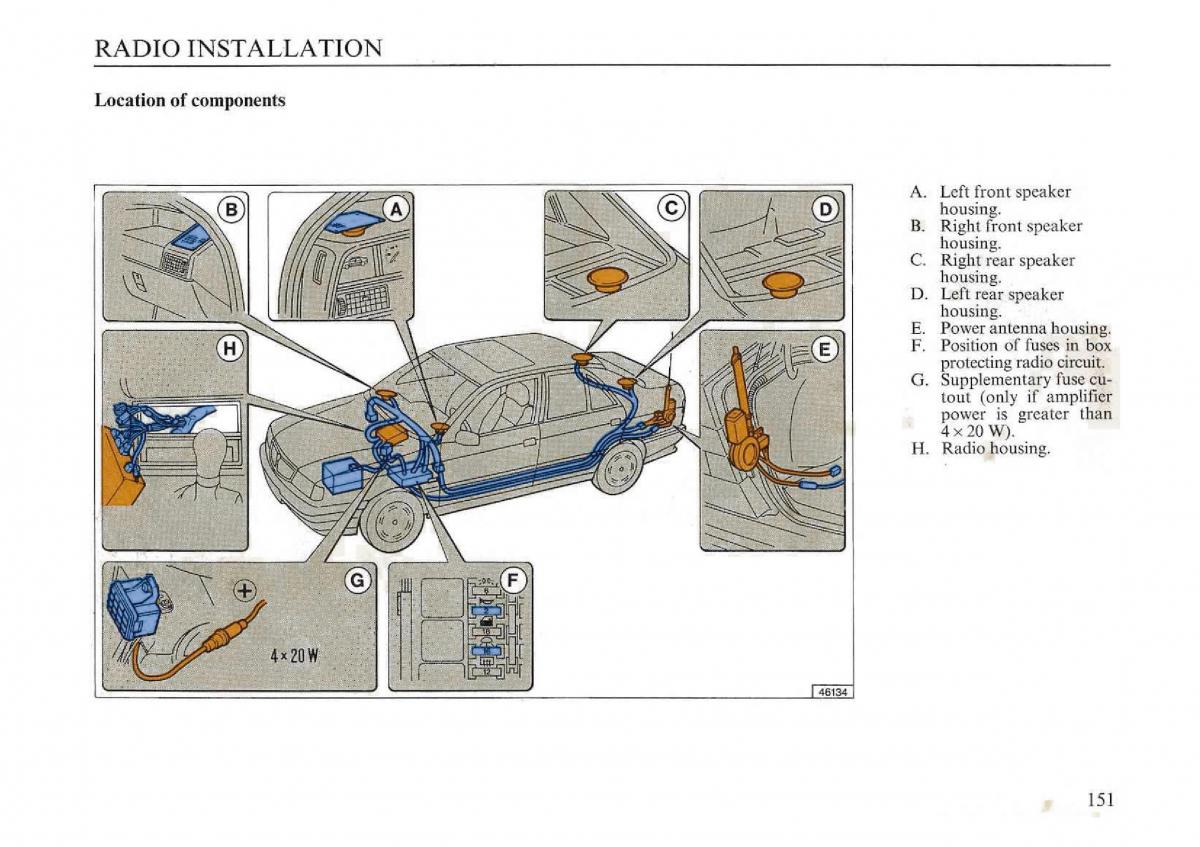 Lancia Dedra owners manual / page 153