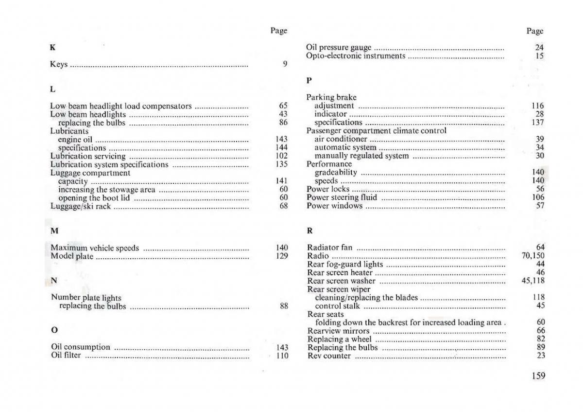 manual  Lancia Dedra owners manual / page 161