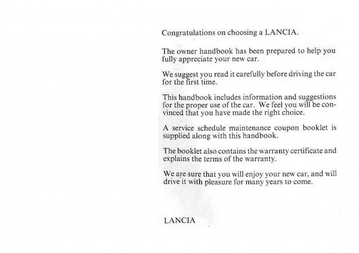 manual  Lancia Dedra owners manual / page 3