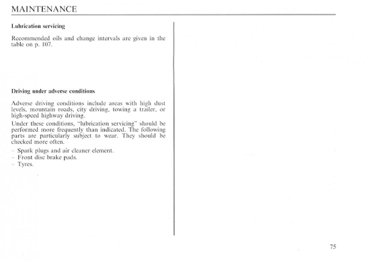 Lancia Delta I 1 owners manual / page 75