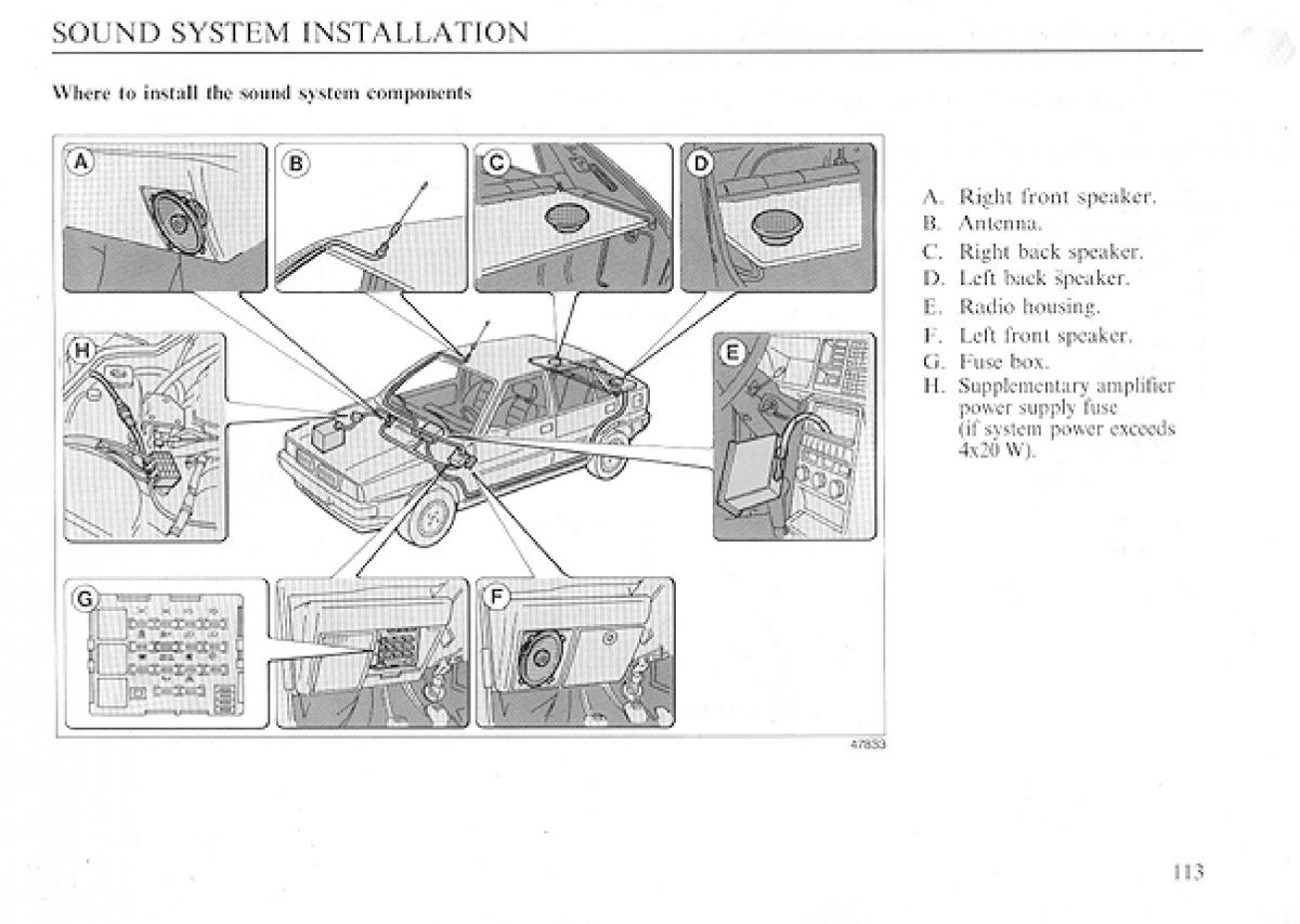 Lancia Delta I 1 owners manual / page 112