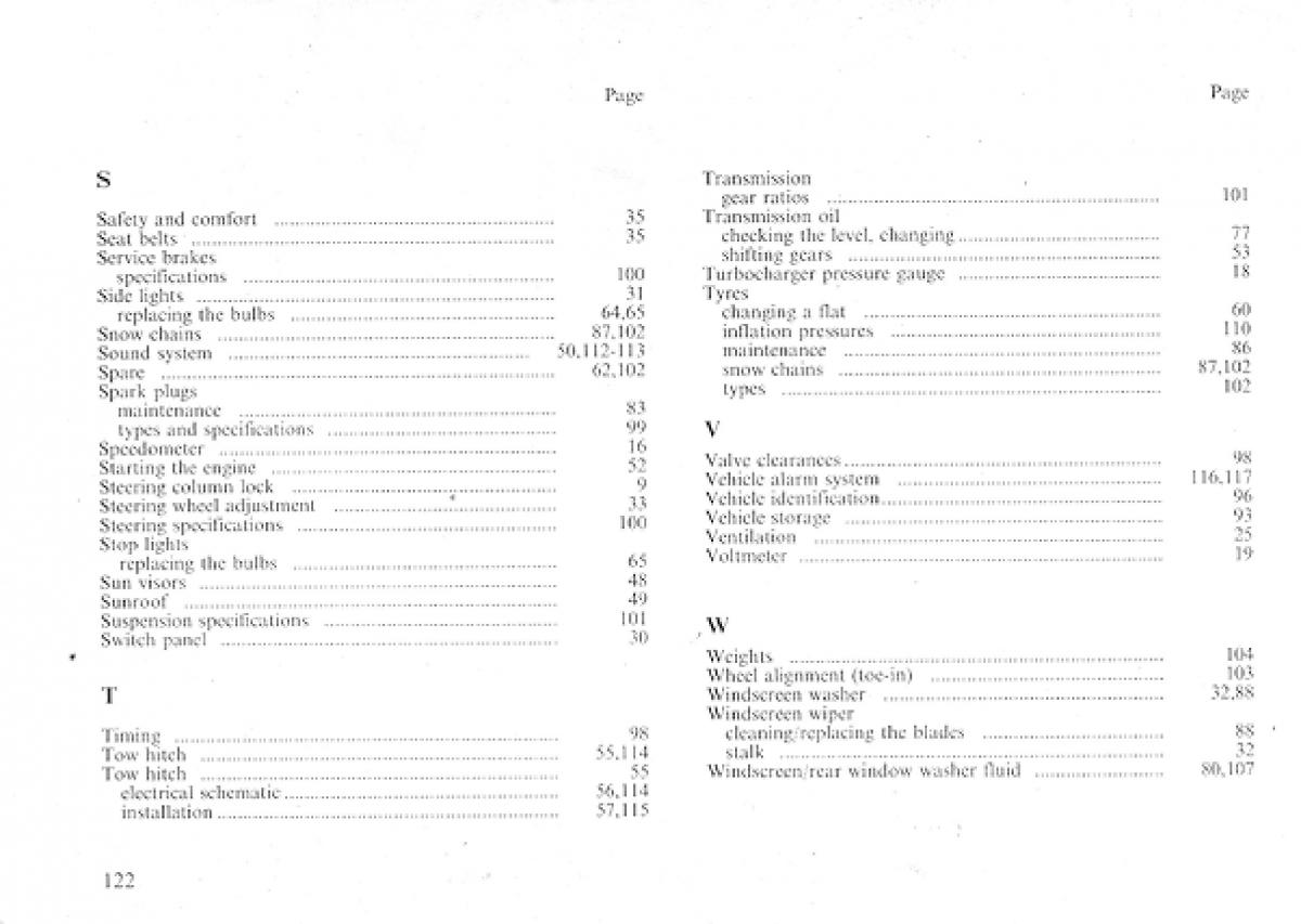 manual  Lancia Delta I 1 owners manual / page 121