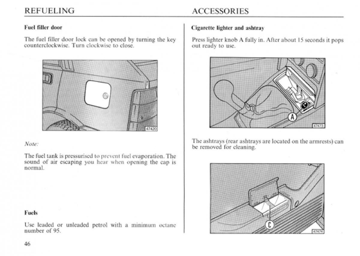 Lancia Delta I 1 owners manual / page 47