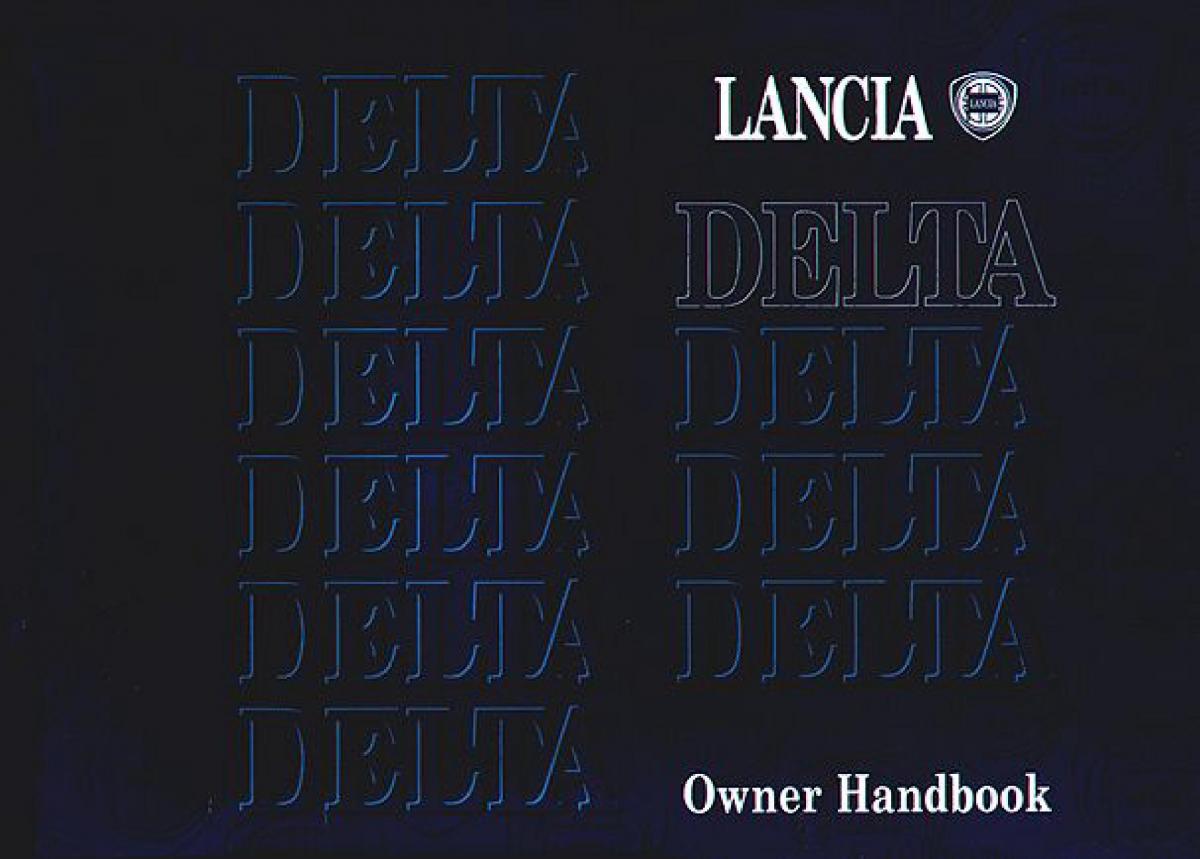 manual  Lancia Delta I 1 owners manual / page 1