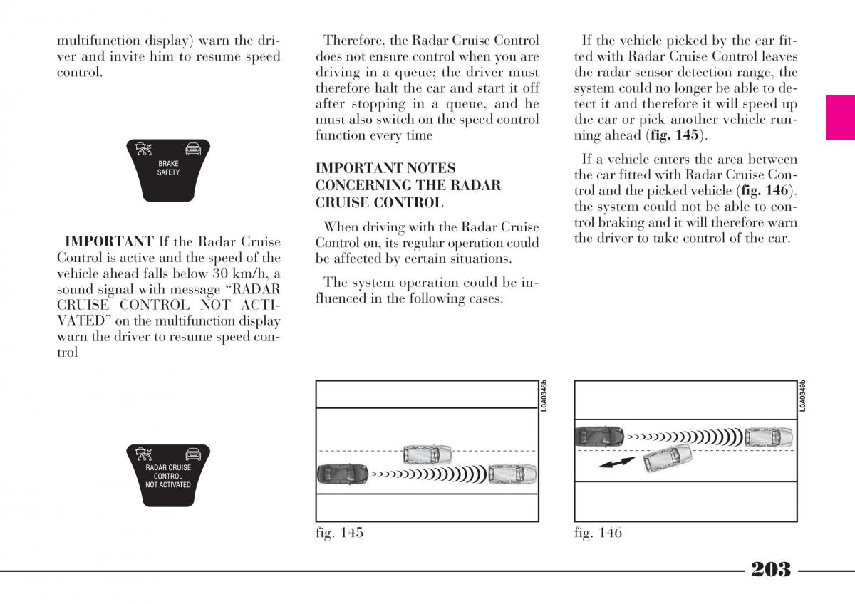 instrukcja obsługi Lancia Thesis Lancia Thesis owners manual / page 204