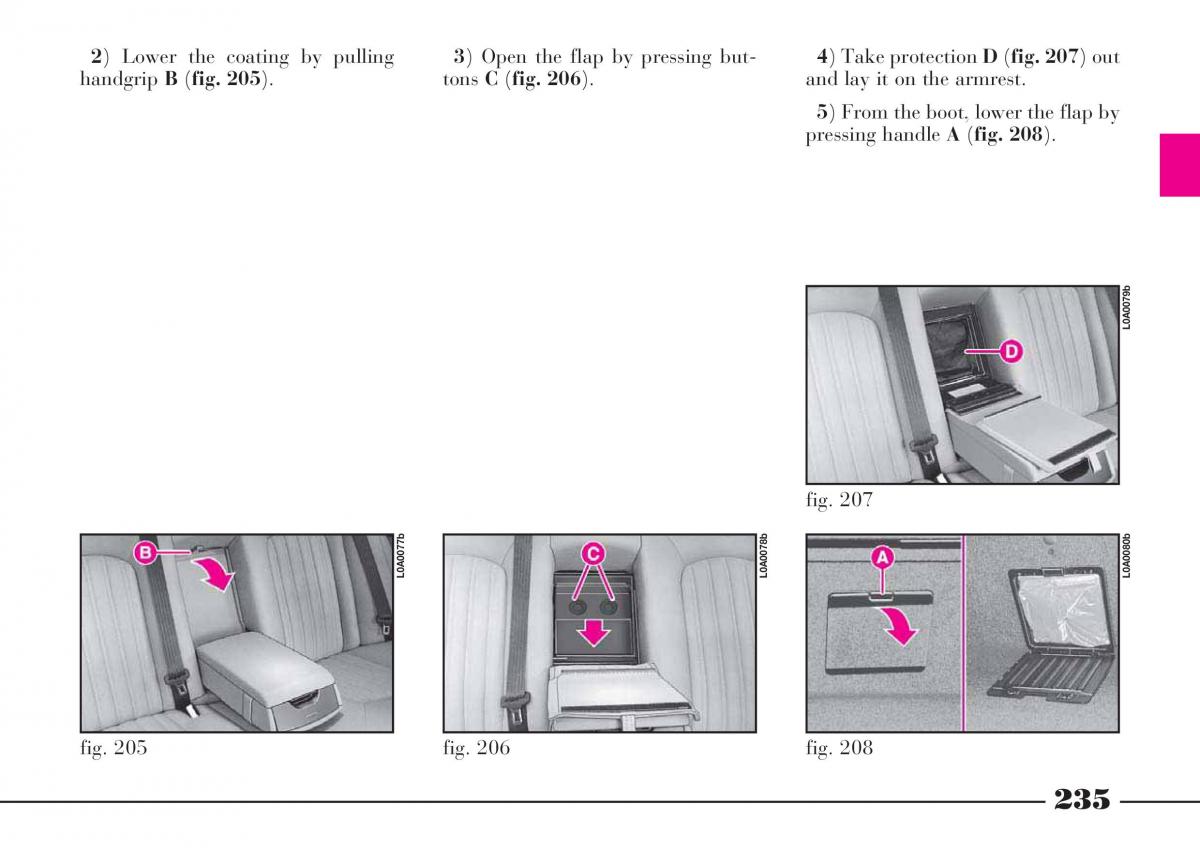 instrukcja obsługi Lancia Thesis Lancia Thesis owners manual / page 236