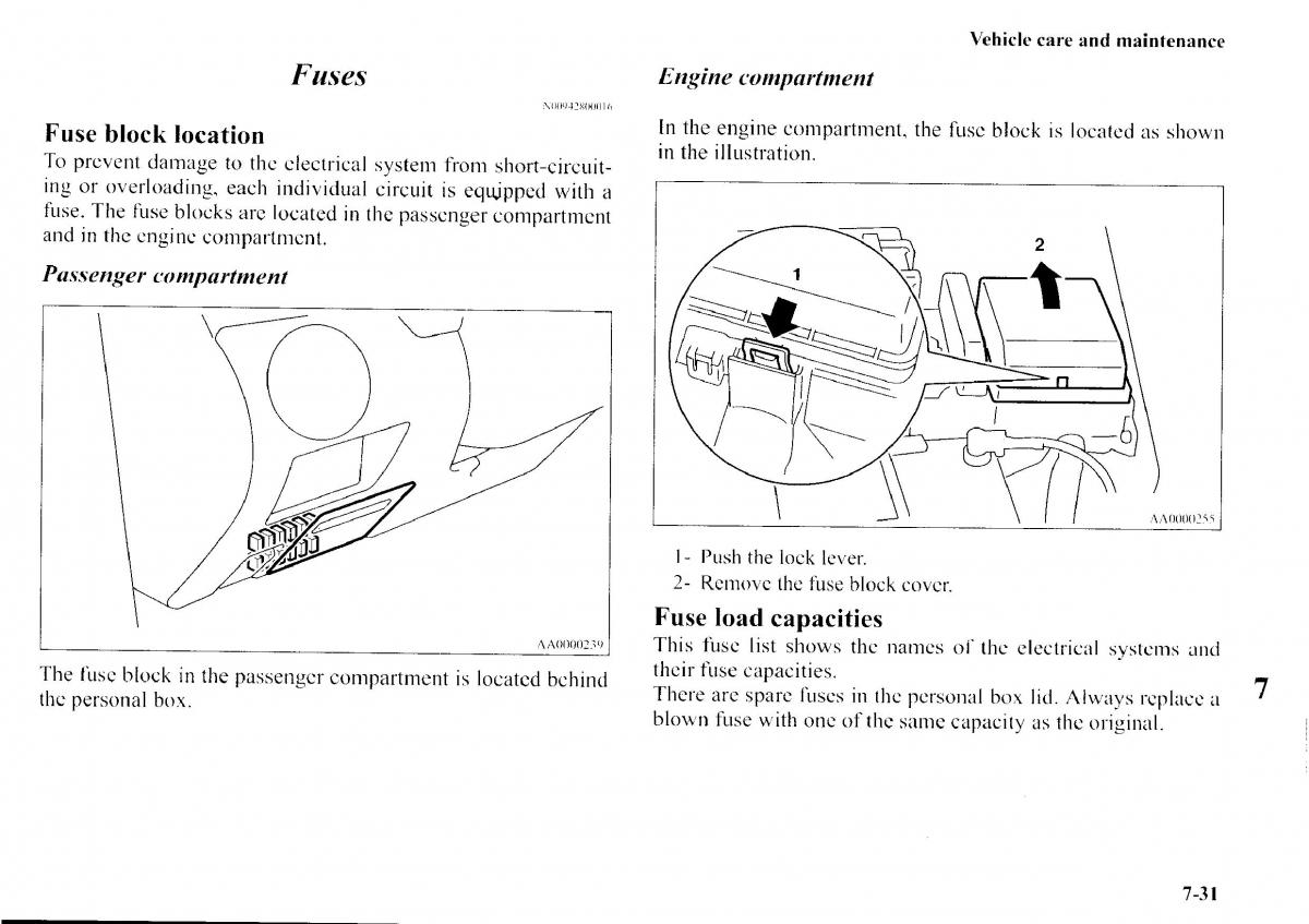 Mitsubishi Outlander I 1 owners manual / page 267