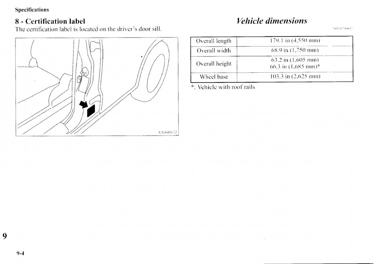 Mitsubishi Outlander I 1 owners manual / page 299