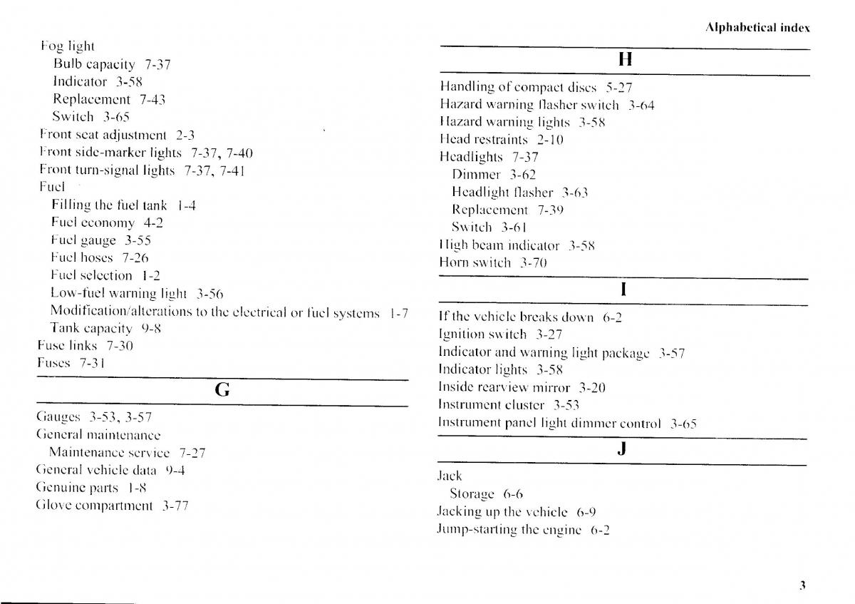 Mitsubishi Outlander I 1 owners manual / page 306