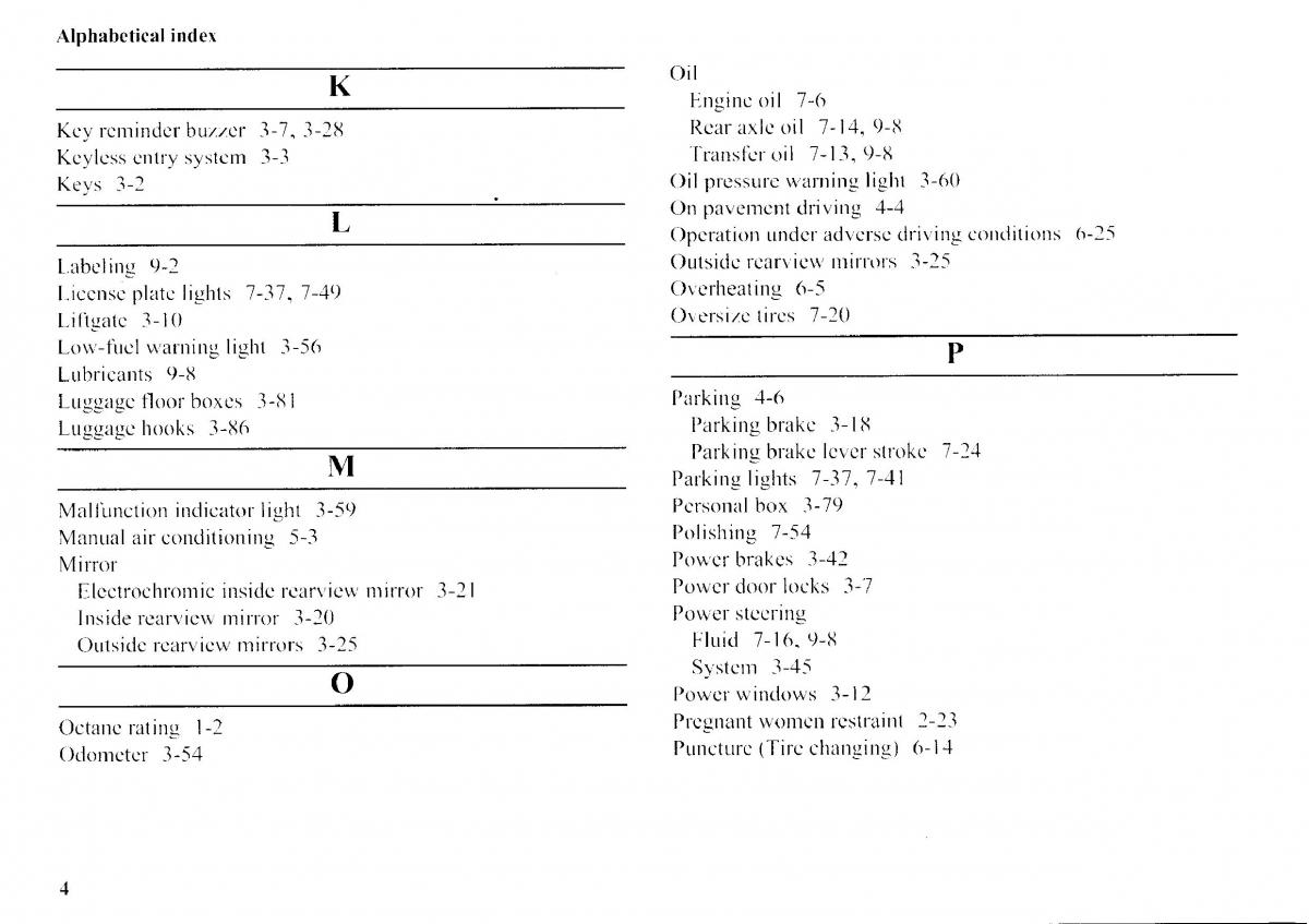 Mitsubishi Outlander I 1 owners manual / page 307