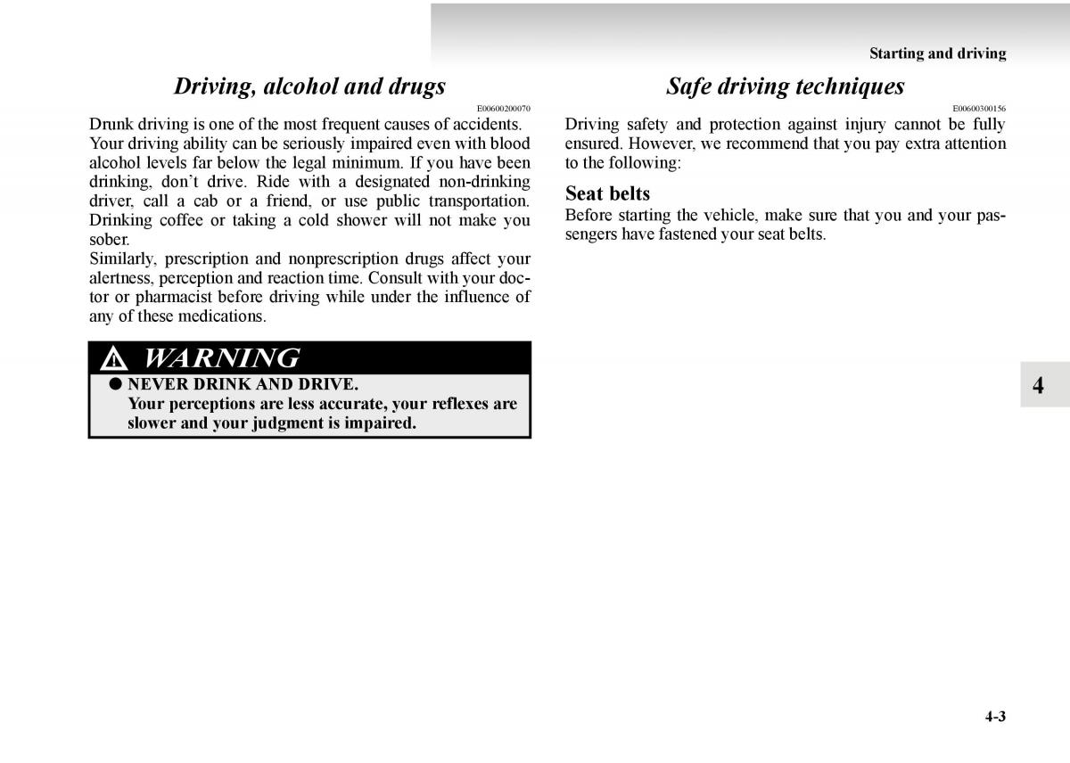 Mitsubishi Outlander II 2 owners manual / page 225