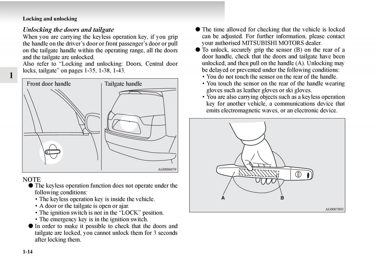 Mitsubishi Outlander II 2 owners manual / page 34