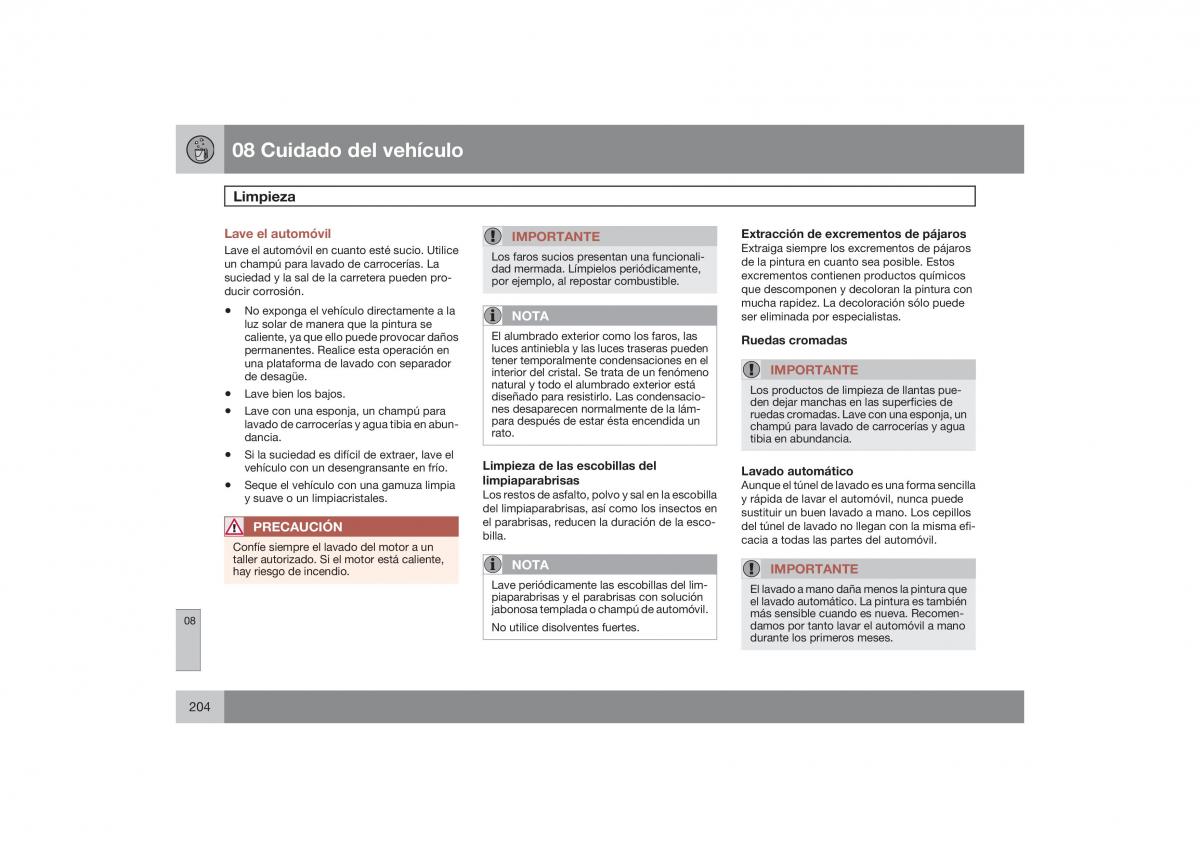 Volvo S40 II 2 manual del propietario / page 205