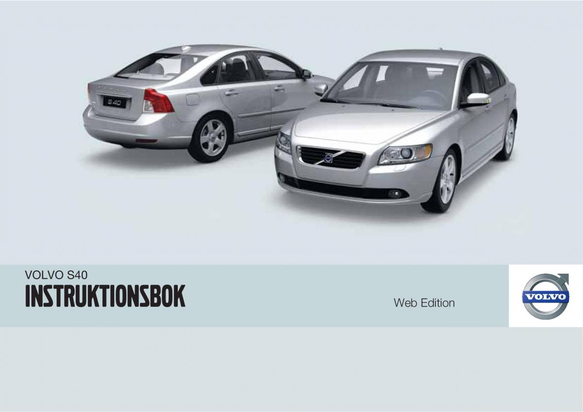 Volvo S40 II 2 instruktionsbok / page 1