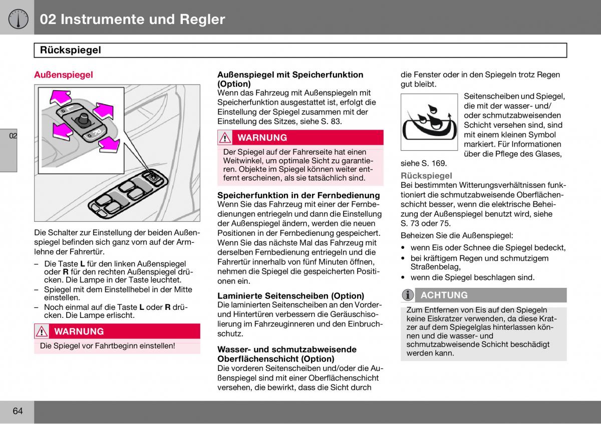 Volvo S60 I 1 Handbuch / page 65