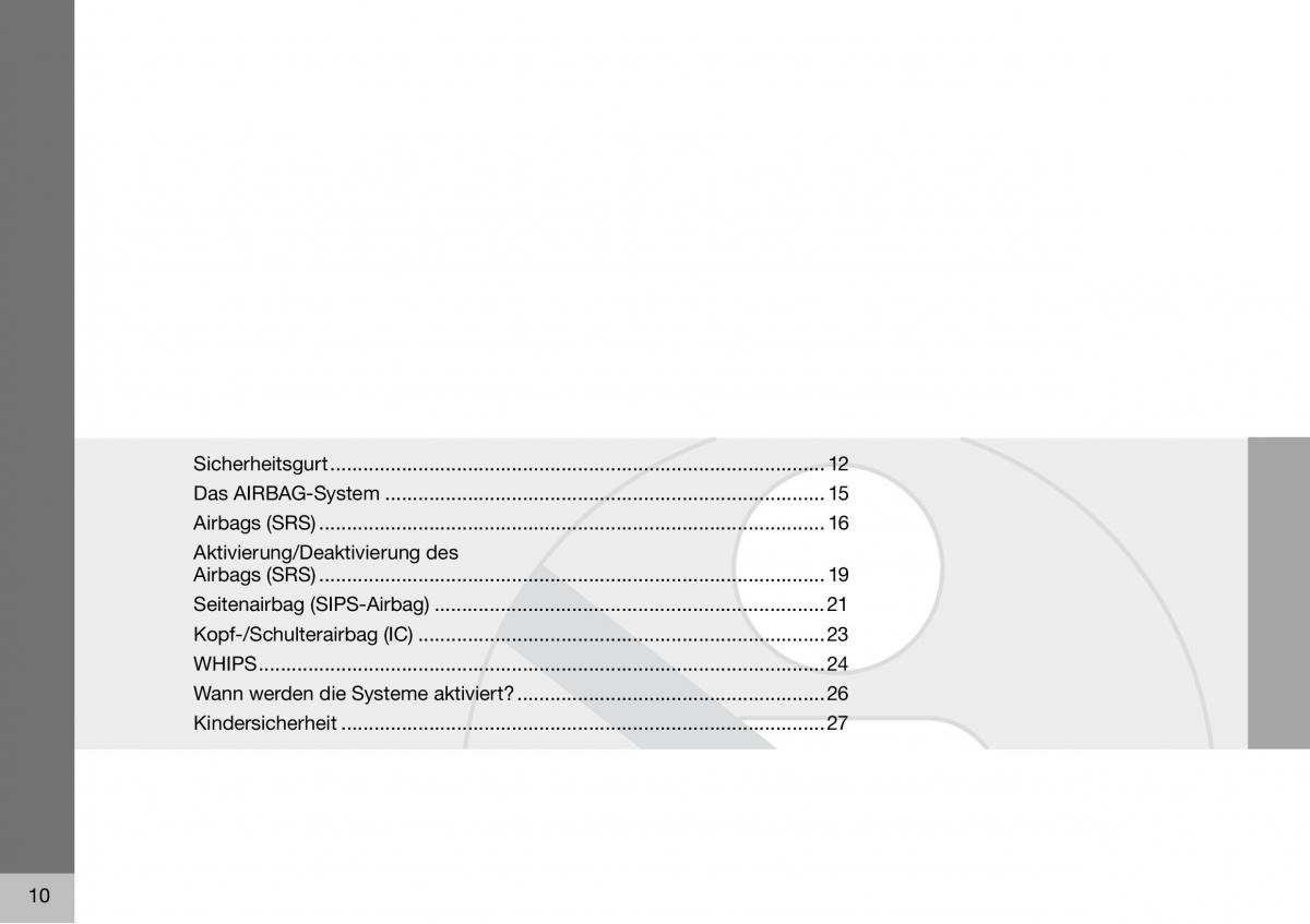 Volvo S60 I 1 Handbuch / page 11