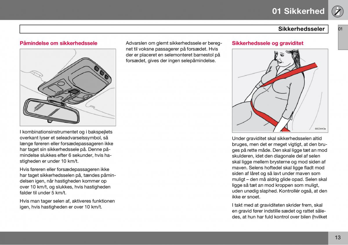 Volvo S60 I 1 Bilens instruktionsbog / page 14