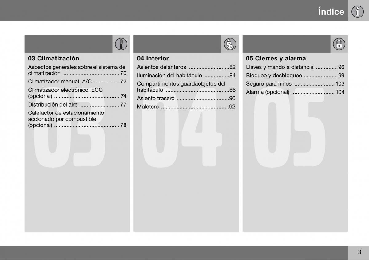 Volvo S60 I 1 manual del propietario / page 4