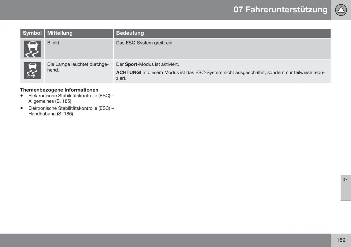 Volvo S60 II 2 Handbuch / page 191
