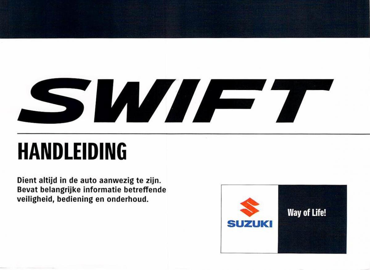 Suzuki Swift IV 4 handleiding / page 2