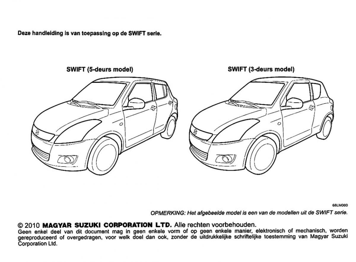 Suzuki Swift IV 4 handleiding / page 3