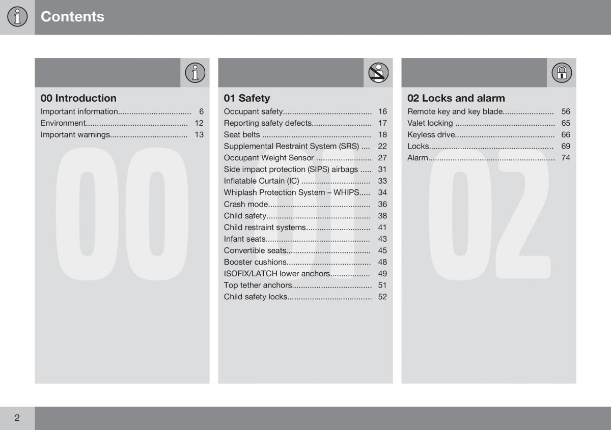 Volvo S60 II 2 owners manual / page 4