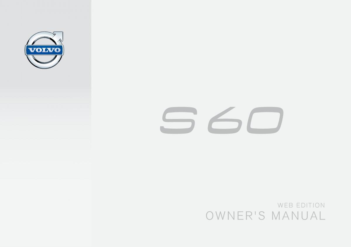 Volvo S60 II 2 owners manual / page 1