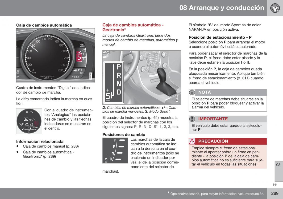 Volvo S60 II 2 manual del propietario / page 291