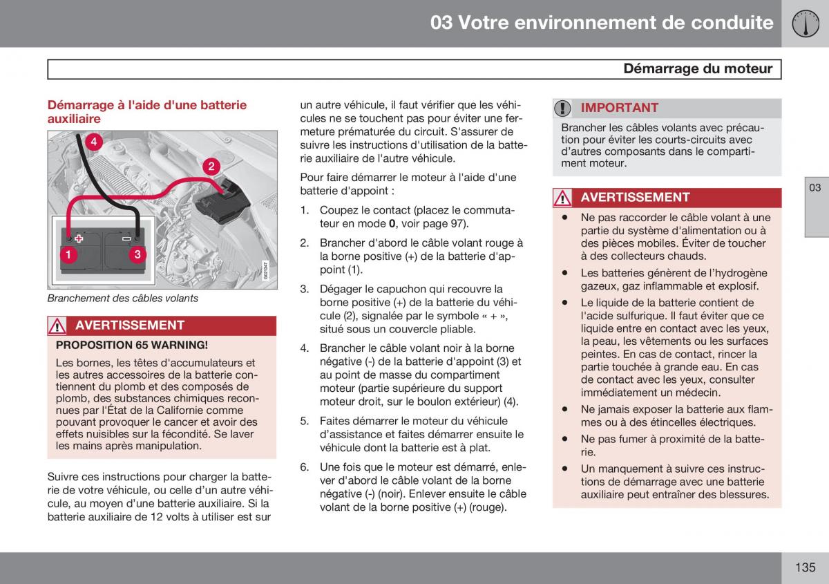Volvo S60 II 2 manuel du proprietaire / page 137