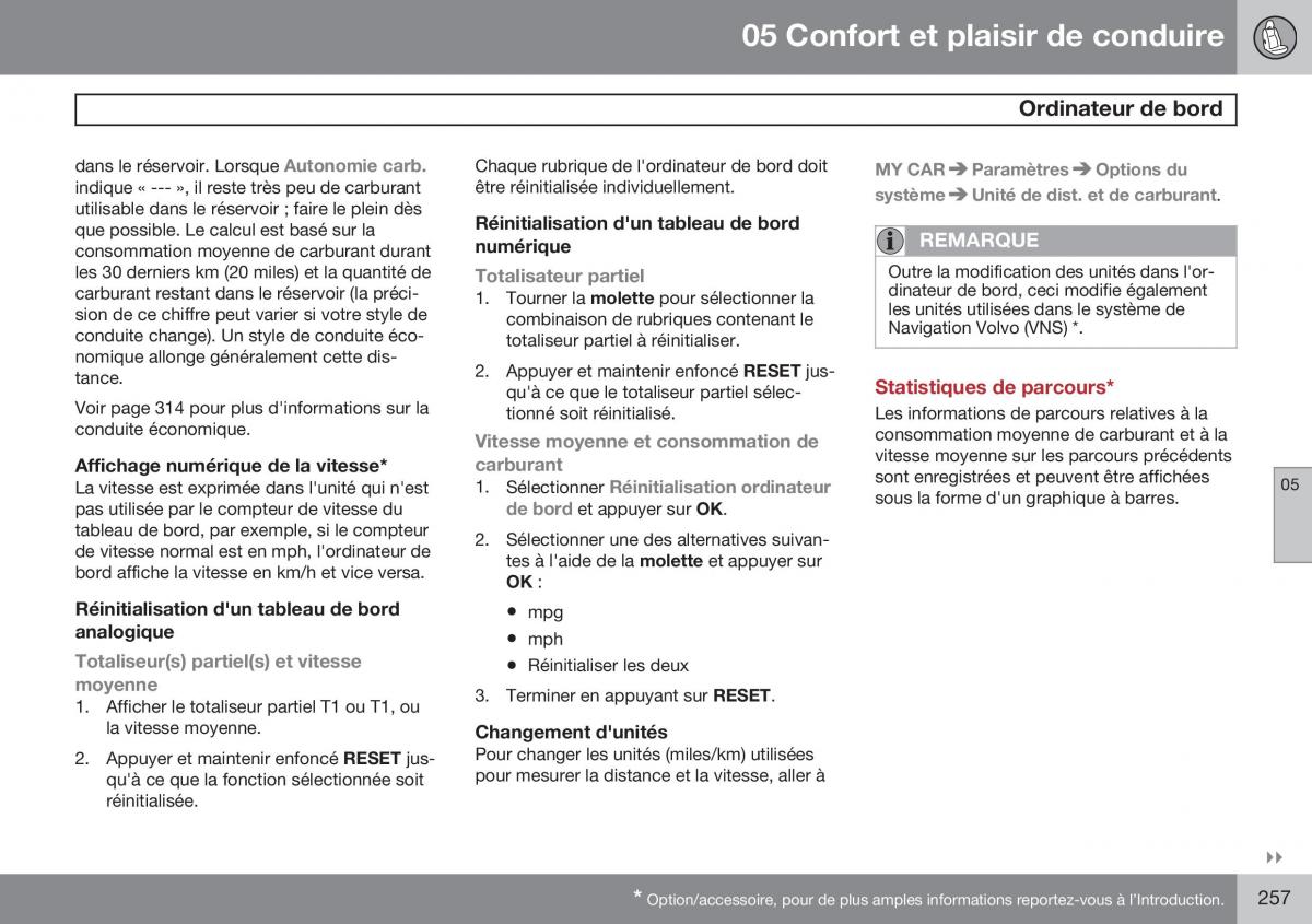 Volvo S60 II 2 manuel du proprietaire / page 259