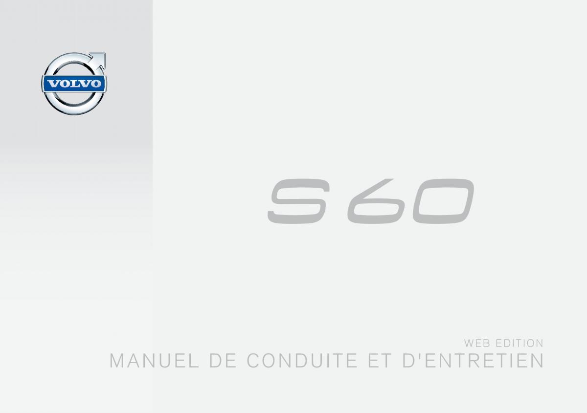 Volvo S60 II 2 manuel du proprietaire / page 1