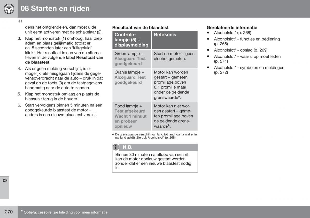 Volvo S60 II 2 handleiding / page 272