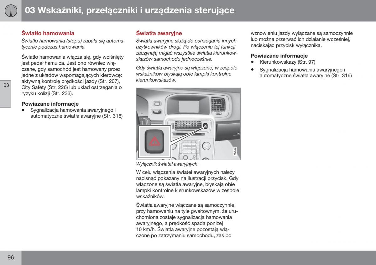 manual Volvo S60 Volvo S60 II 2 instrukcja page 98 pdf