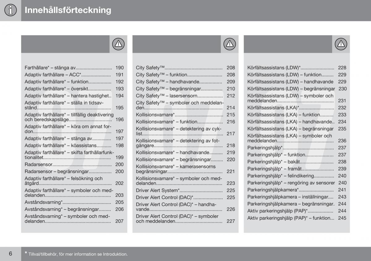 Volvo S60 II 2 instruktionsbok / page 8