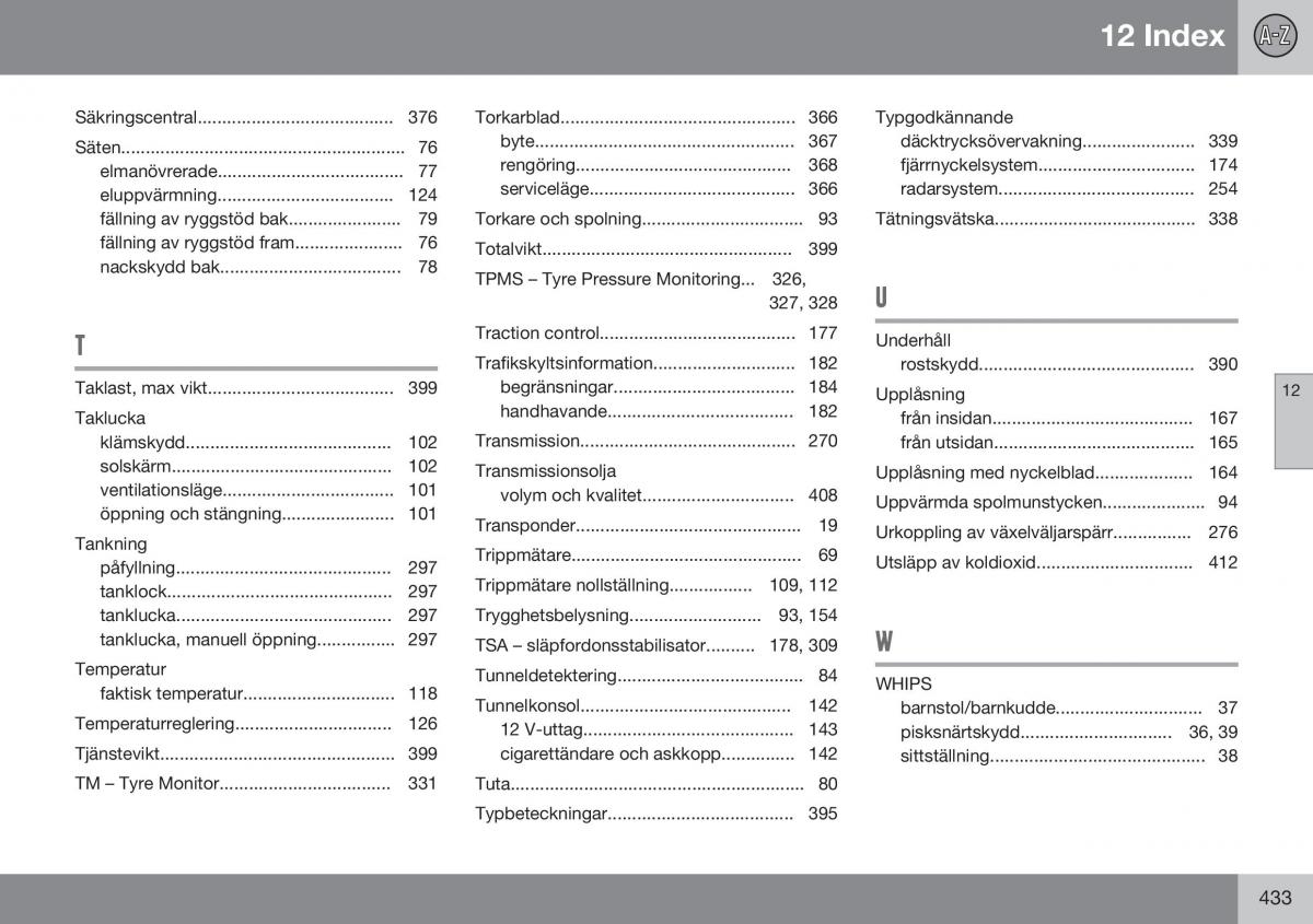 Volvo S60 II 2 instruktionsbok / page 435