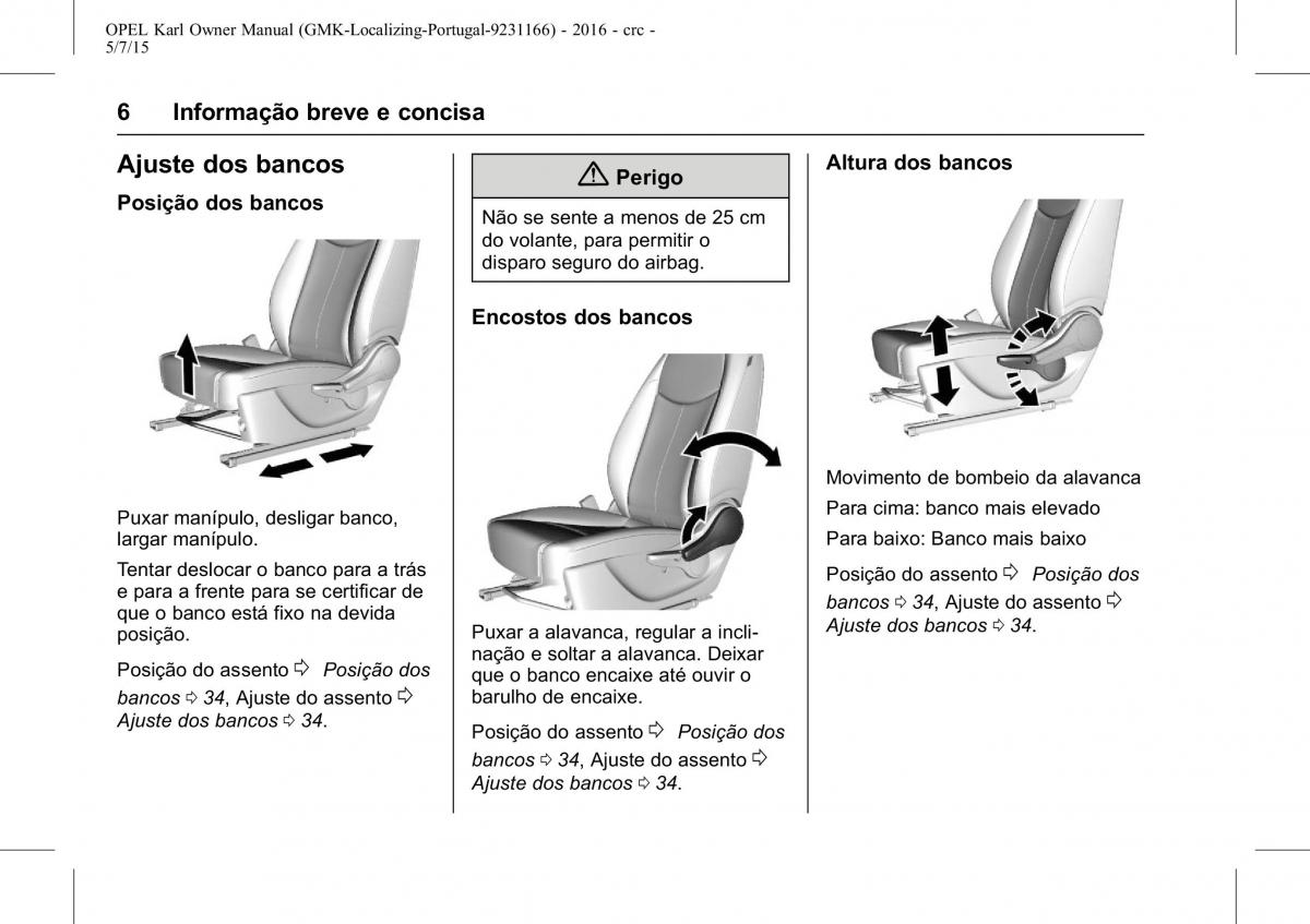 Opel Karl manual del propietario / page 7