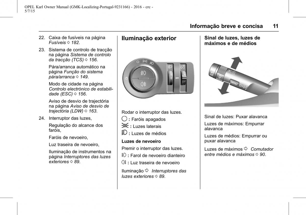 Opel Karl manual del propietario / page 12