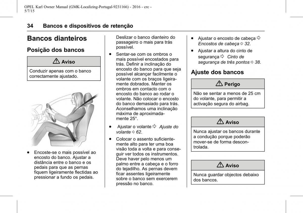 Opel Karl manual del propietario / page 35