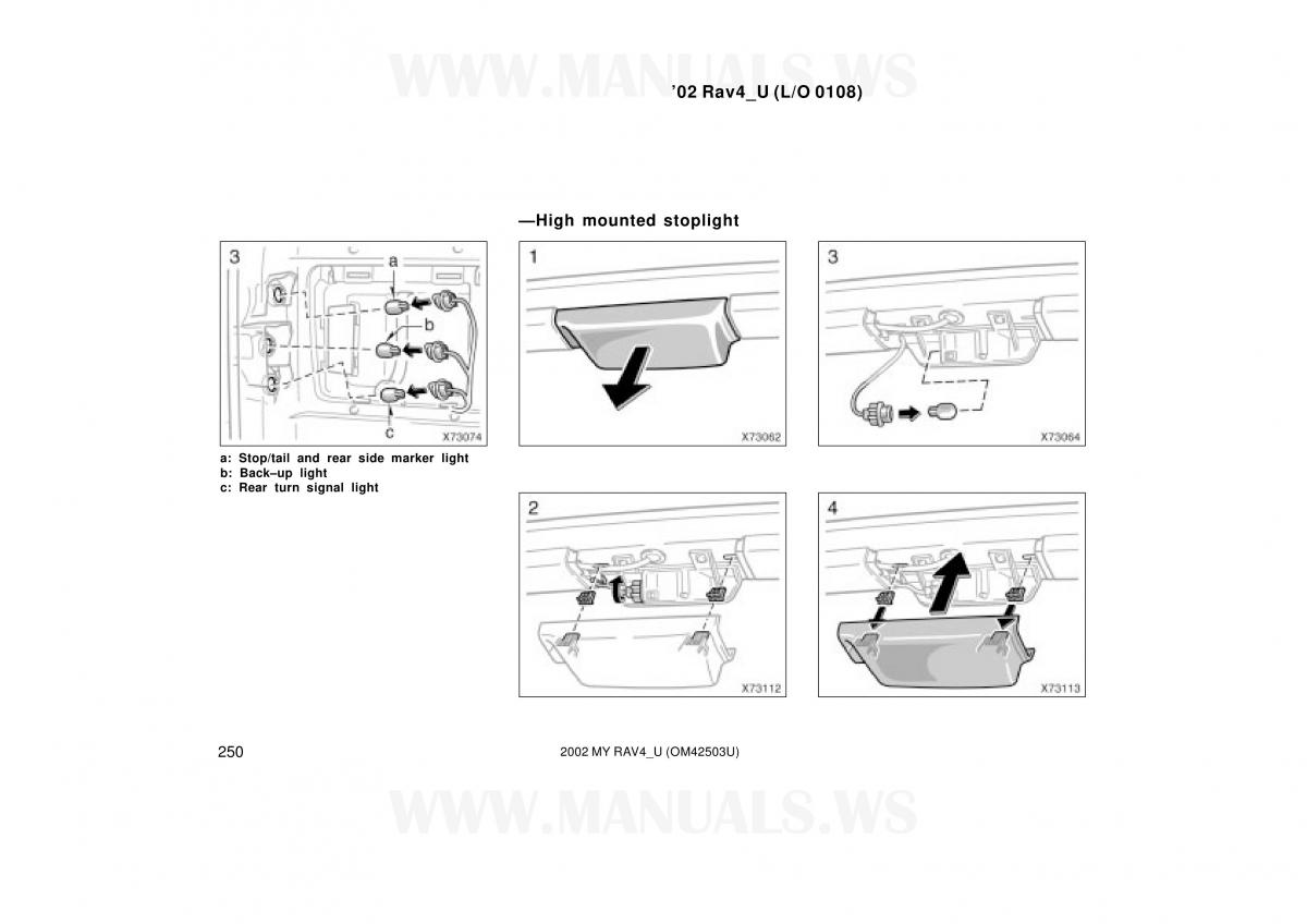 Toyota RAV4 II 2 owners manual / page 250