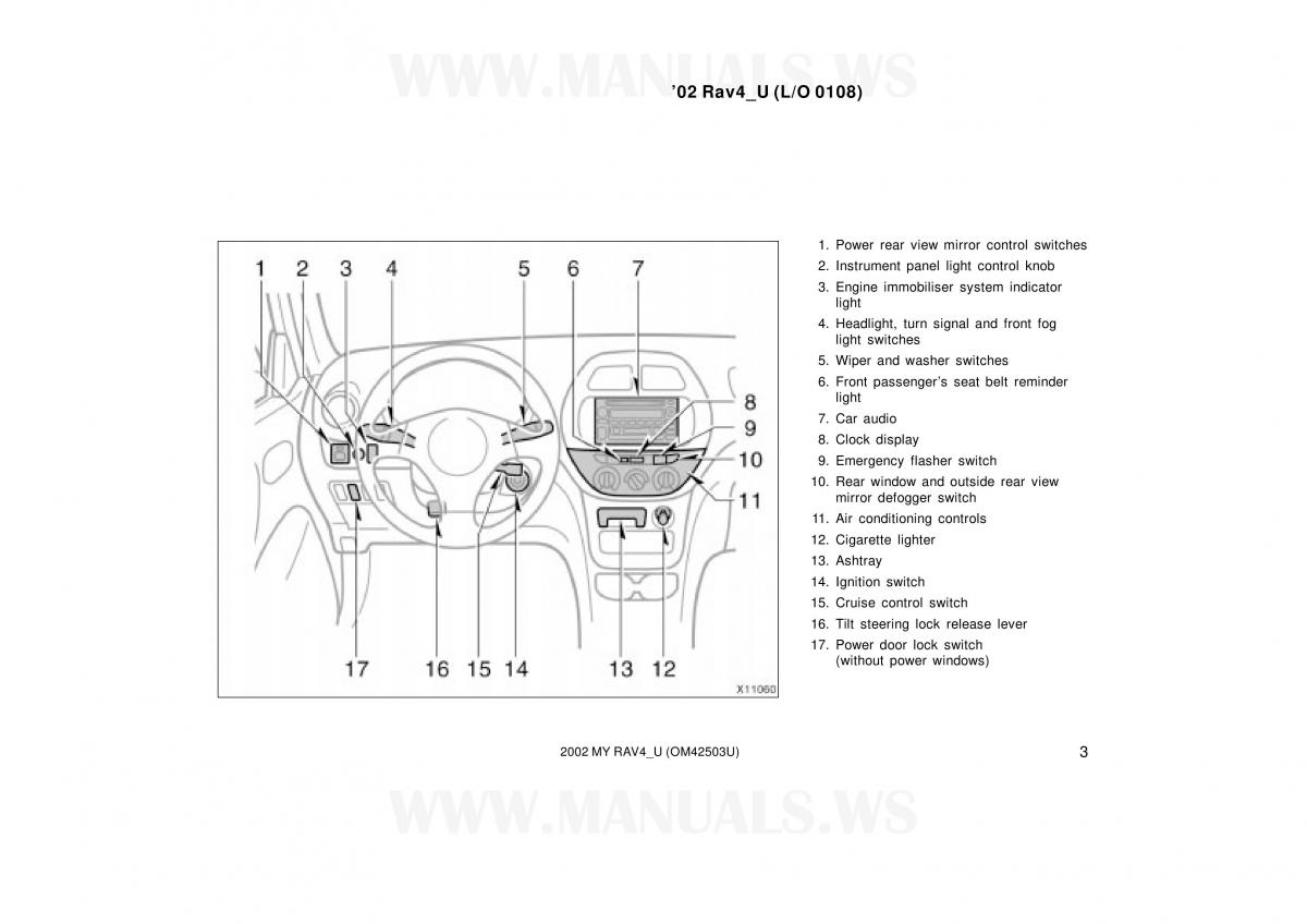 manual  Toyota RAV4 II 2 owners manual / page 3