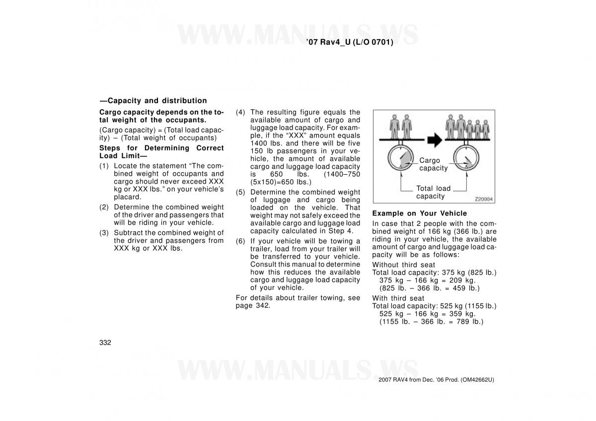 Toyota RAV4 III 3 owners manual / page 332