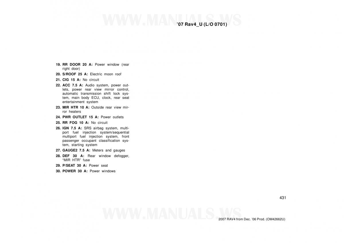 manual  Toyota RAV4 III 3 owners manual / page 445